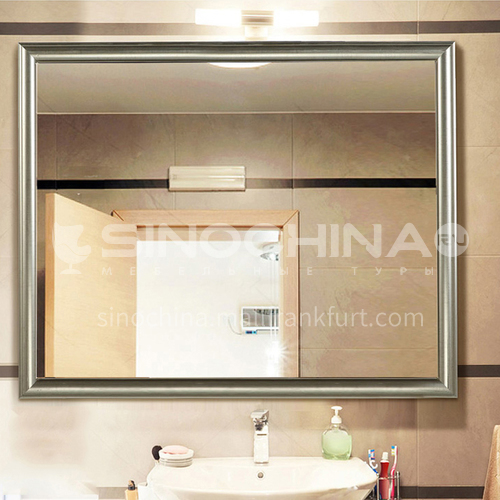 American retro makeup mirror European style bathroom cabinet mirror Wall-mounted bathroom mirror Toilet framed mirror